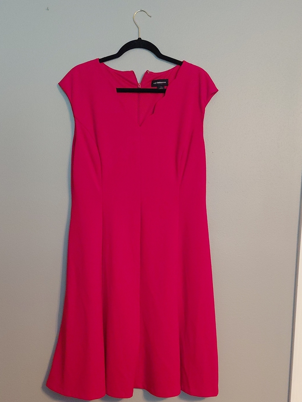 Leona Edminston Hot Pink Cap-Sleeve Midi Dress